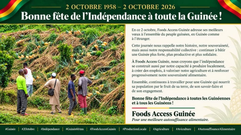 68ᵉ anniversaire de l’Indépendance : célébrer la Guinée, cultiver son avenir